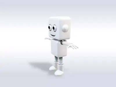 3D Cartoon character t stylized computer pc  3D model