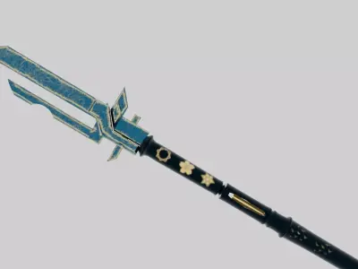 Sword model HALLS OF DAWN Low-poly 3D model