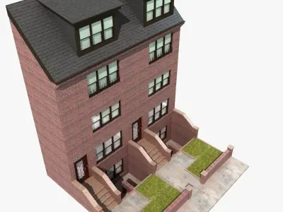 Hystoric NYC Brick Townhouse 3D model