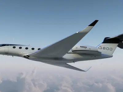 Large Business Jet Gulfstream G800 Flight 3D model