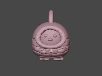 cute keychain Penguin Sandy ready 3D print Free 3D print model