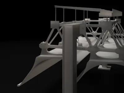 Menil Collection Structure Details Module Free 3D model