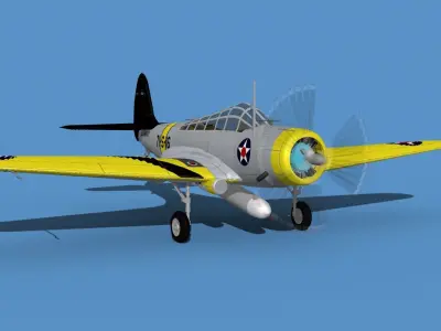 Douglas TBD-1 Devestator V01 3D model