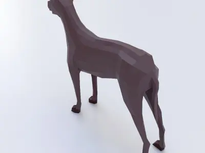 German Mastiff dog 3d model  Low-poly 3D model