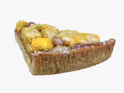 Tropical Fruit Tart 3D model