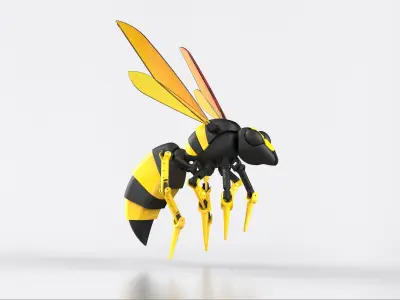 ROBOT INSECT WASP MECHANICAL 3D model purchase