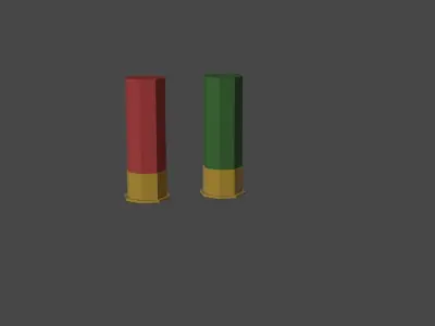 ow poly puck of guns Free low-poly 3D model