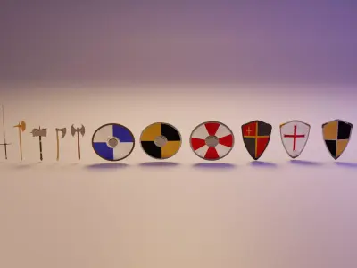 Melee weapon in high style Free 3D model