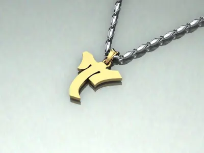 Pendant T-t1 3D print model