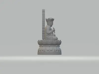 Ksitigarbha Bodhisattva Buddha Statue 3D print model