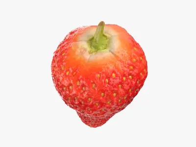 Strawberry Without Stem 03 3D model
