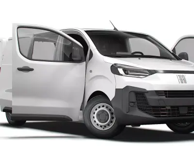 Fiat Scudo Van L2 HQ Interior 2025 3D model