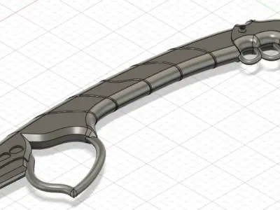 Warframe Pangolin sword 3D print model