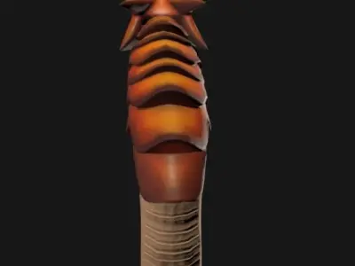 Dragon Gun Low-poly 3D model