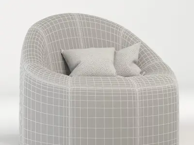 single sofa Free low-poly 3D model purchase