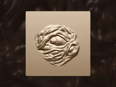 Monster and creature eyes VDM brush set for Zbrush 3D model