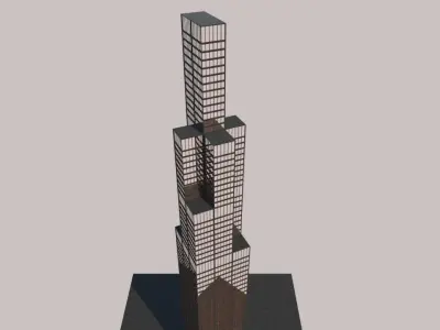 Architecture Building for Background Free 3D model