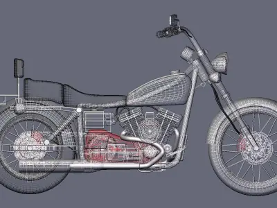 Custom Bike 3D model