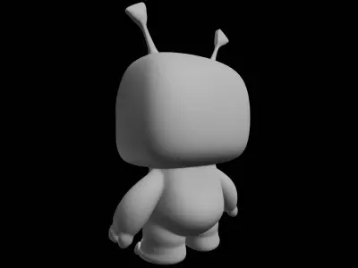 Cute Alien Figure 3D print model