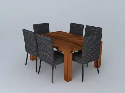 Dinner Table Vikor Free 3D model