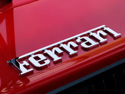 Ferrari lettering 3D model