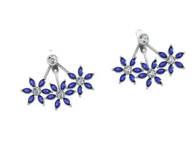 Earring Jackets 3D print model