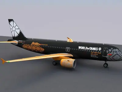 Airbus A320 Belavia 3D model