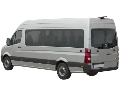 VW Crafter 2011 minibus L3H2 3D model