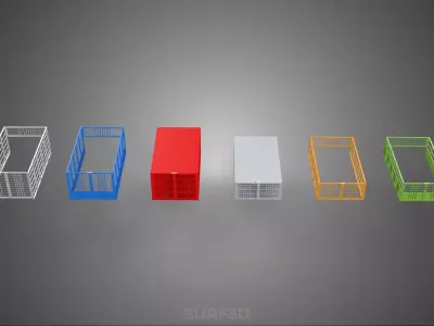 ALL TYPE UTILITY CAGE TRAY SUV UTE PICKUP TRUCK CAR LORRY VAN 3D model