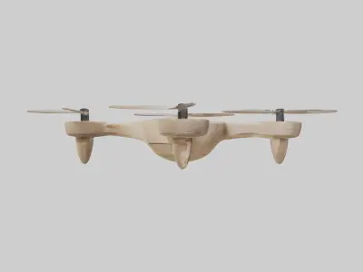 Biodegradable Drone M 1 Low-poly 3D model