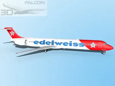 Falcon3D MD-80 Edelweiss 3D model