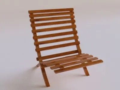 chair folding Free 3D model