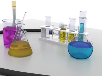 Chemistry Lab Equipment 3D model