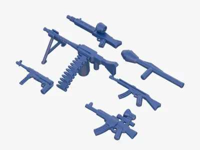 Lego Weapon Collections 3D model