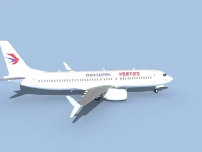 Boeing 737-800 Max China Eastern 3D model