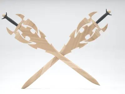 Wooden Sword of Darkness 3D model