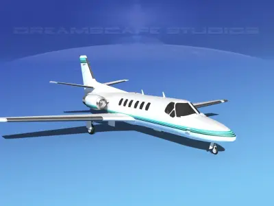 Cessna C550 Citation II V05 3D model