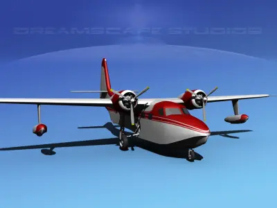 Grumman G-73 Mallard V03 3D model