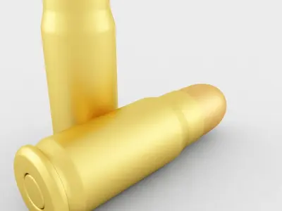 7 62x25 Tokarev Cartridge 3D model