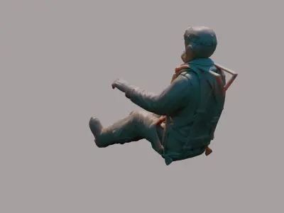 US WWII Fighter Pilot 3D print model