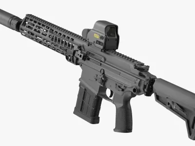 Multi Caliber Assault Rifle 3D model