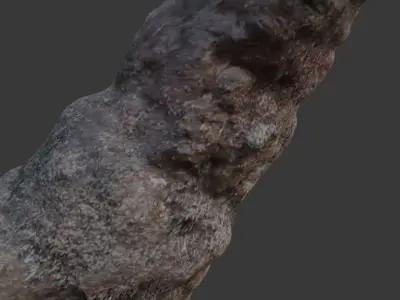 Termite Mound 3D Scan Low-poly 3D model