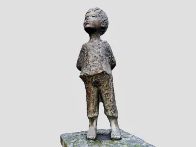 Boy Statue 3D model