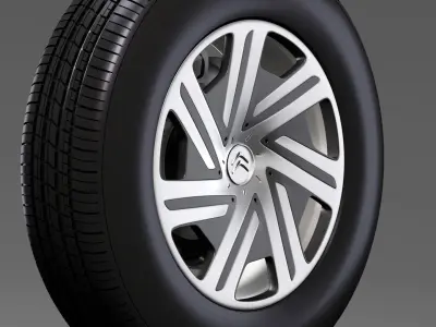 Citroen Berlingo wheel 2017 3D model