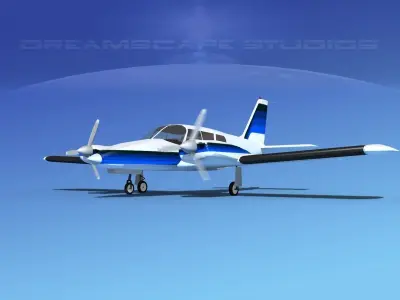 Piper PA-34 Seneca V11 3D model