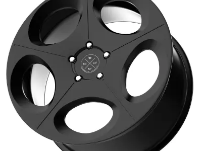 Blaque Diamond bd77 wheel 3D model