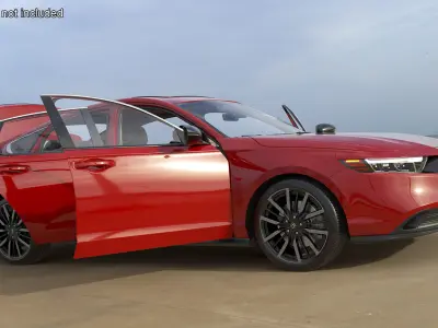 Red Honda Accord 2025 3D model