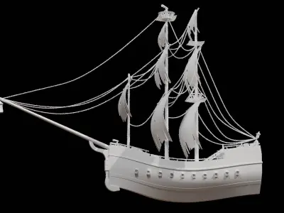 Pirate Ship Model 3D model