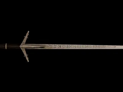 Sword Witcher 3 Low-poly 3D model