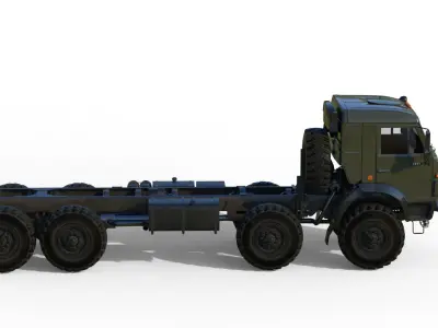 Kamaz-6350 Heavy utility truck 3D model